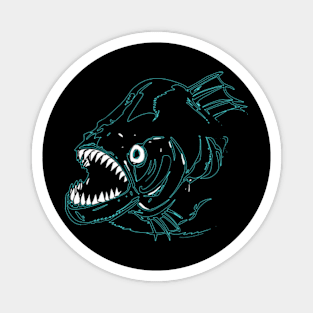 Piranha graphic Magnet